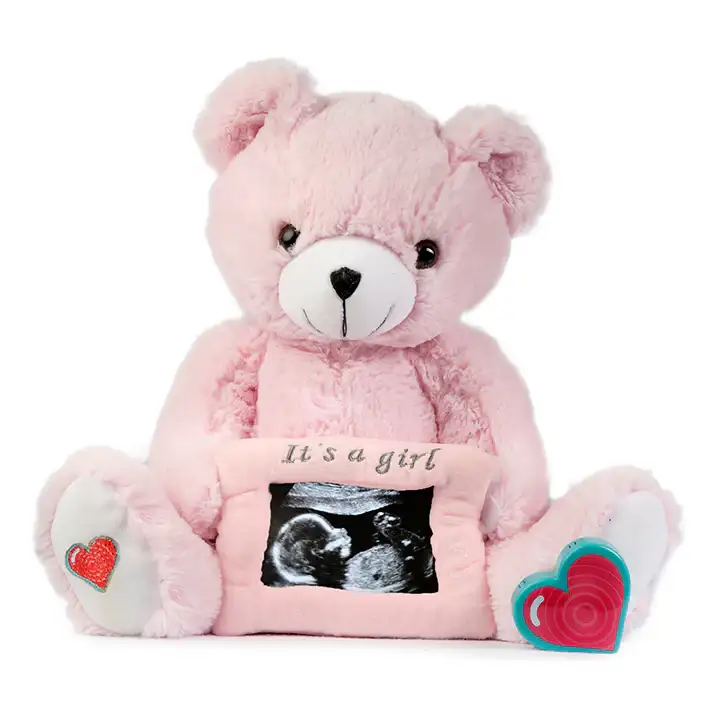 Catching Glimpses - Heartbeat Animals - "It's a girl" pink bear - Effingham, IL